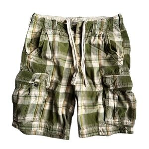 Abercrombie & Fitch Plaid Cargo Shorts - Size 30, 9" Inseam